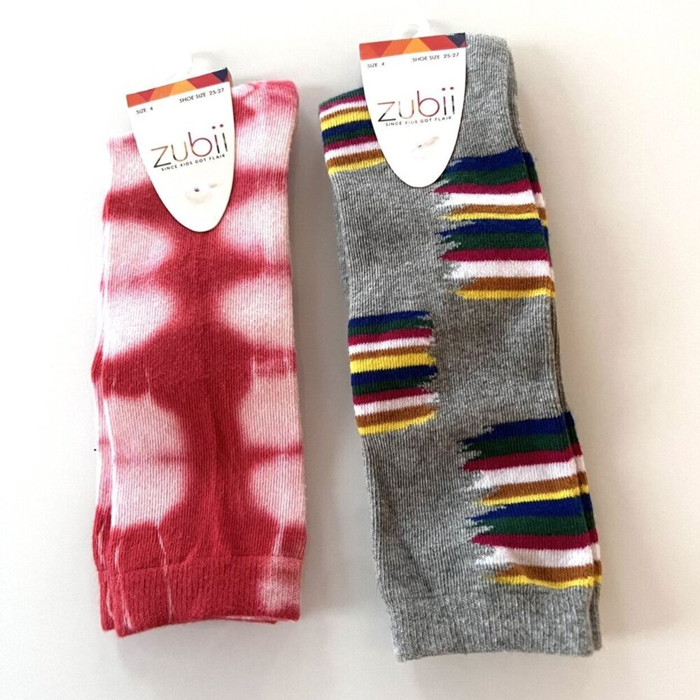 🆕NWT Zubii 2 Pairs Of Knee Socks